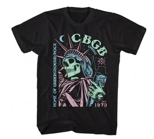 CBGB & OMFUG Home Of Underground Rock Music Night Life Est 1973 Men's T Shirt - Picture 1 of 2