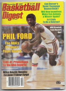 Vintage Basketball Digest Dezember 1980 Phil Ford The NBA Premier Point Guard - Bild 1 von 2