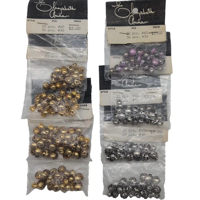 Elizabeth Anne BeDazzler Fashion Stud Nailheads Fasteners Craft Lot 8 Packs VTG - Image 1 of 4