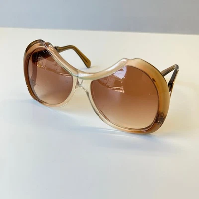 Gafas de sol vintage Menrad 514 grandes gruesas años 60 70 marrón ámbar Foto 1 de 4