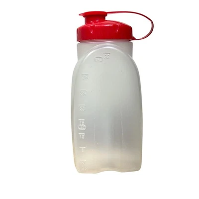 Rubbermaid 1 Qt 32 Oz Water Bottle Container Red Lid Made In USA - Image 1 of 4