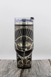 40oz Baby Yoda Mosaic Design Tumbler – Laser Engraved – Stanley or Stanley Dupe - Picture 1 of 10