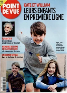Point De Vue N°3848 18 Mai 2022 Kate Et William Leurs Enfants En Premiere L - Imagen 1 de 1