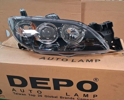 Headlight For 2004-2009 Mazda 3 Sedan Right Passenger Side Halogen Head Lamp - Image 1 of 3