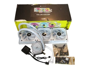 Corsair iCUE LINK H150i RGB Liquid CPU Cooler - 360 mm AIO Weiß (CW-9061006-WW). - Zdjęcie 1 z 11