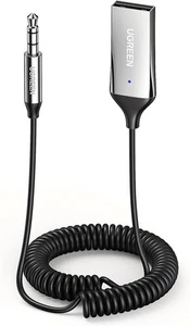 UGREEN Adaptateur Aux vers Bluetooth 5.3 Récepteur 3.5mm pour Voiture Argent - Photo 1 sur 9