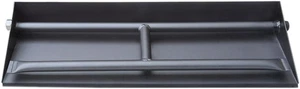 Stanbroil 20.5" Dual Fireplace Burner and Pan, Black Steel - Picture 1 of 12