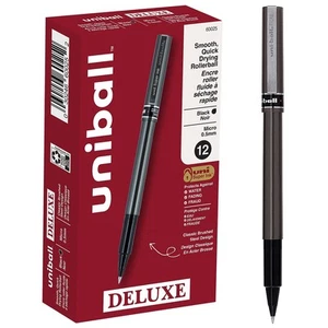 uni-ball Deluxe Roller Ball Pens Micro Point 0.5 mm 60025 - Picture 1 of 6