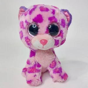 TY Beanie Boos GLAMOUR Pink /Purple Leopard (6" Small) Stuffed Animal Plush Toy - Picture 1 of 5