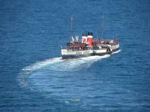Photo 12x8 PS Waverley off Lundy Island Looking almost like a model ship P c2013 - Picture 1 of 1