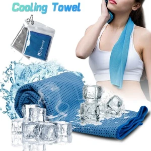 2 Pack Cooling Towel Ice Towel Neck Wrap for Sports Running Jogging Gym Fitness - Picture 1 of 11