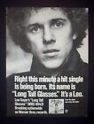 Leo Sayer Long Tall Glasses, Just A Boy 1975 Short Print Poster Type Ad, Advert