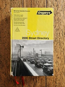 2000 Gregory's SYDNEY Street Directory 64th Edition, Vintage Hardcover - Picture 1 of 13