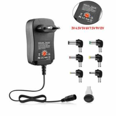 3V 5V 12V 2A 2.5A 30WAC/DC Adapter Adjustable power  For LED lgiht Bulb strip - Image 1 of 4