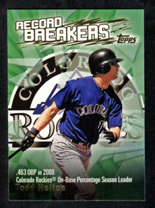 2003 Topps Series 2 Record Breakers Green Inserts #1-50 Finish Your Set, U Pick