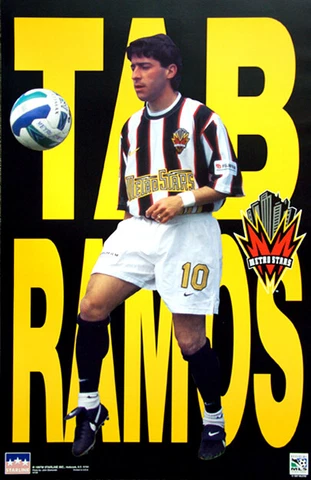 TAB RAMOS New York New Jersey MetroStars MLS Soccer 1997 22x34 POSTER Cover