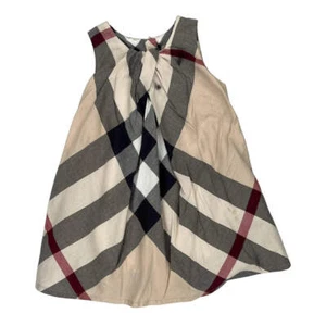 Age 3Y Burberry Checked Dress - 2XS Multicoloured Cotton - Picture 1 of 7