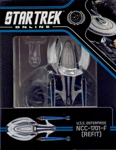 STAR TREK ONLINE EAGLEMOSS RAUMSCHIFF COLLECTION USS ENTERPRISE NCC-1701-F REFIT - Picture 1 of 4