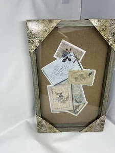 "Nuevo estuche con marco de caja de sombra de madera sintética gris Parisian Homes 11x18"" nuevo en caja fotos nuevo" - Imagen 1 de 12