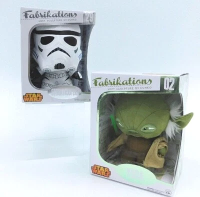 Star Wars Yoda #02 Stormtrooper 29 Funko Fabrikations 6" Plush Soft Figure Lot - Image 1 of 4