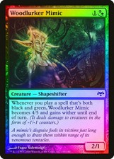 Woodlurker Mimic FOIL Eventide NM Black Green Common MAGIC MTG CARD ABUGames