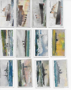 Vintage Tobacco Cigarette Card 12 pc Mixed Lot Ships Military Journaling Craft - Imagen 1 de 2