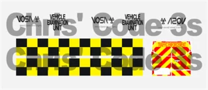 Code 3 Adhesive Vinyl Decal Suit Greenlight 1/43 - VOSA - Ford Transit Various - Picture 1 of 4