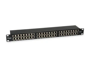 48-Port 1HE Cat.6 Geschirmtes Gigabit Patch Panel, Schwarz /Equip® 326440 - Bild 1 von 4