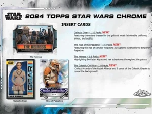 2024 Topps Chrome Star Wars Insert Cards Pick Your Card Complete Your Set [Base] - Picture 1 of 41