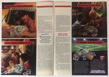 Starting Lineup Talking Baseball Parker Brothers 1988 Vintage Print Ad 16x11In.