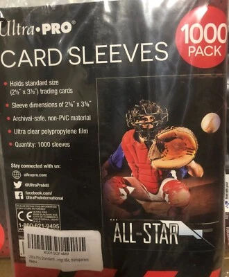 Ultra Pro Soft Card Sleeves 1000 Hüllen Pack 67x92mm für Yu-Gi-Oh! Magic Pokemon