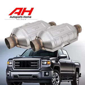 2x For Chevy Silverado 1500 GMC Ford 2.5" Universal Cat Converter 83166 70318 - Picture 1 of 15