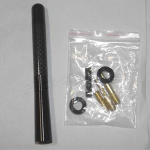 4 inch Short Aluminum Stubby Antenna Mast AM/FM Black for MINI COOPER 2002-2023 - Picture 1 of 8
