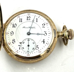 Illinois watch co. Pocket watch 16S Model 4 Hunter case 17 jewels 1905 Vintage - Picture 1 of 11