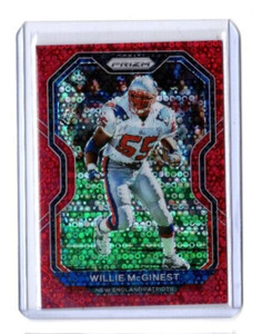 2020 Panini Prizm No Huddle RED Prizm Willie Mcginest Parallel 27 #'d 22/50