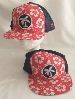 Sombrero Tropical Gorra Palmera Playa Hawaiano Verano Diversión Rojo Azul Isla Watch Co.  Foto 1 de 4