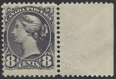 Canada #44 8c Small Queen Fine Mint OG NH With Selvedge - Image 1 of 3
