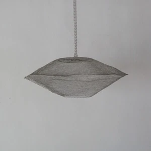 Lampada a sospensione in rete inox con filo design nuvola - Foto 1 di 8