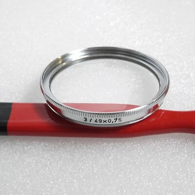 Heliopan 49mm +3 Close Up Filter Chrome 35mm film SLR Genuine - Image 1 of 2