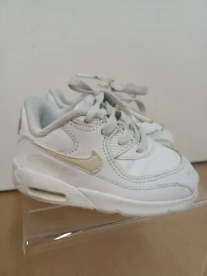Nike Air Max 90 LTR (TD) Toddler Shoes White/White/Cool Grey 724823-100 Size 6c - Image 1 of 4