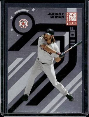 2005 Donruss Elite Johnny Damon #28 - Boston Red Sox - SET BREAK - Image 1 of 2