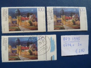 BRD 1995, Deutsche Malerei (IV), Franz Ratziwill, Michel 17764, o - 3 x - Imagen 1 de 1