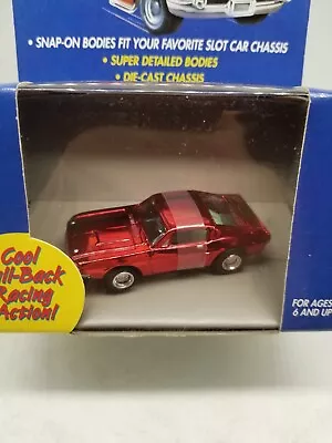 Johnny Lightning Thunderjets Ford Mustang Pull Back Acción Cromo Rojo  Foto 1 de 4