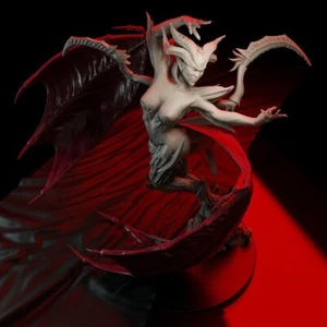 Chaos Demon Prince Miniature - Great Temptress Greater Demon of Excess Wildmesh - Picture 1 of 6