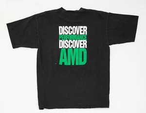 Vintage AMD Shirt Herren XL Schwarz Athlon XP Prozessor Y2K Computing Promo - Bild 1 von 16