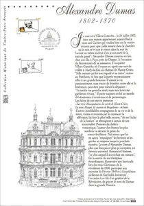 FDC 1e jour Timbre sur document philatélique - Alexandre Dumas 30.11.2002 - Imagen 1 de 1