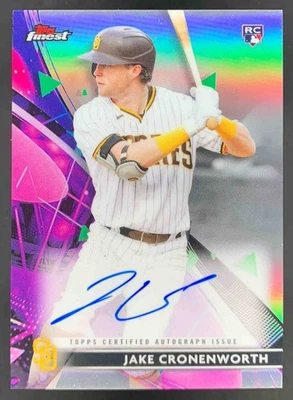 Jake Cronenworth 2021 Topps Finest Auto RC #FA-JC Padres - Image 1 of 2