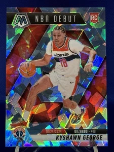 KYSHAWN GEORGE 2024-25 Mosaic Blue Ice Rookie (RC) /125 #256 Wizards - Picture 1 of 3