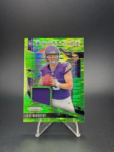 Parche camisetas Panini Prizm 2024 | JJ McCarthy | Pulsar Prizm Premier verde neón - Imagen 1 de 3