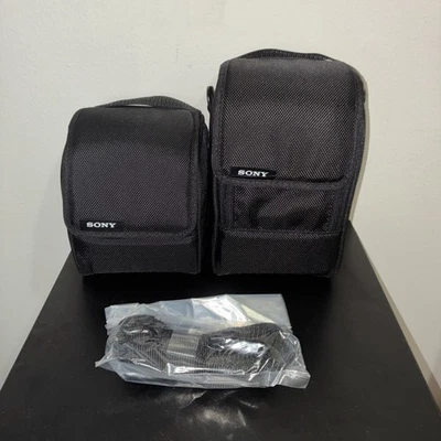 SONY Pocket Camera Caddy Carrying Case Set Of 2 with Straps Black - Image 1 of 4